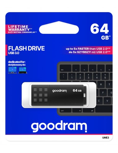 GOODRAM Pendrive 64GB UME3 BLACK USB 3.0
