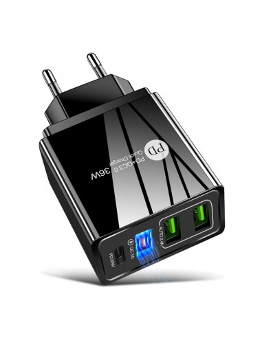 Cargador Móvil USB-C PD 20W + QC3.0 +...