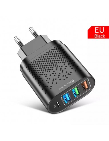 Cargador Móvil USB-C PD 20W + 3 USB...